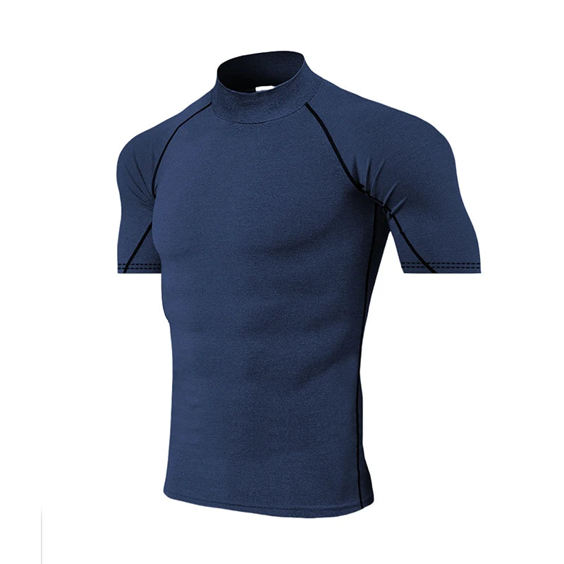 Compression T-Shirt Men Bodybuilding Sportswear Short Sleeve Quick Dry Workout Shirts Sport Tops Tee Gym Running T-shirt Men