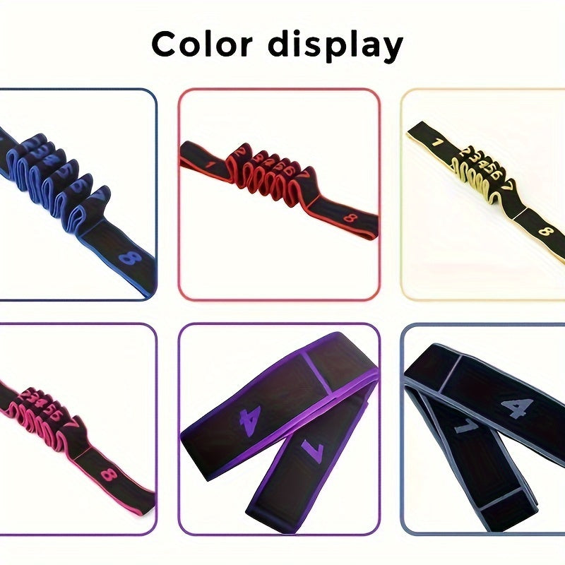 Yoga Elastic Band Yoga Number Band Shoulder and Back Opening Fitness Resistance Band Tension Band Stretching Band Stretching and Muscle Tension Band