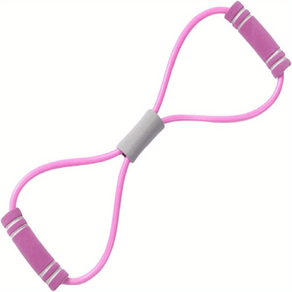 8-shaped Tension Belt With Handles, Elastic Yoga Resistance Band, Chest Expansion Belt For Arm & Leg Stretching, Workout, Yoga, Pilates, Suitable For Beginner