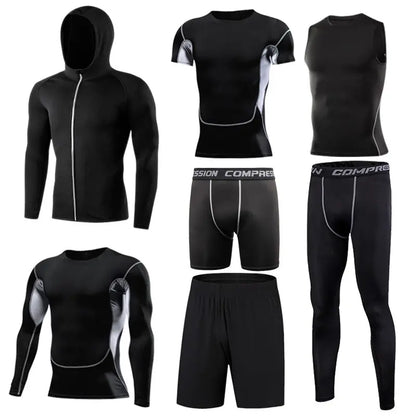 Men's Running Compression Tshirts Quick Dry Soccer Jersey Fitness Tight Sportswear Gym Sport Short Sleeve Shirt Breathable