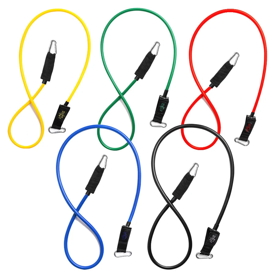 Fitness Resistance Tube Band Stretch Rubber band Pull Rope Exercise Training Expander Door Anchor Handle Ankle Strap Accessories