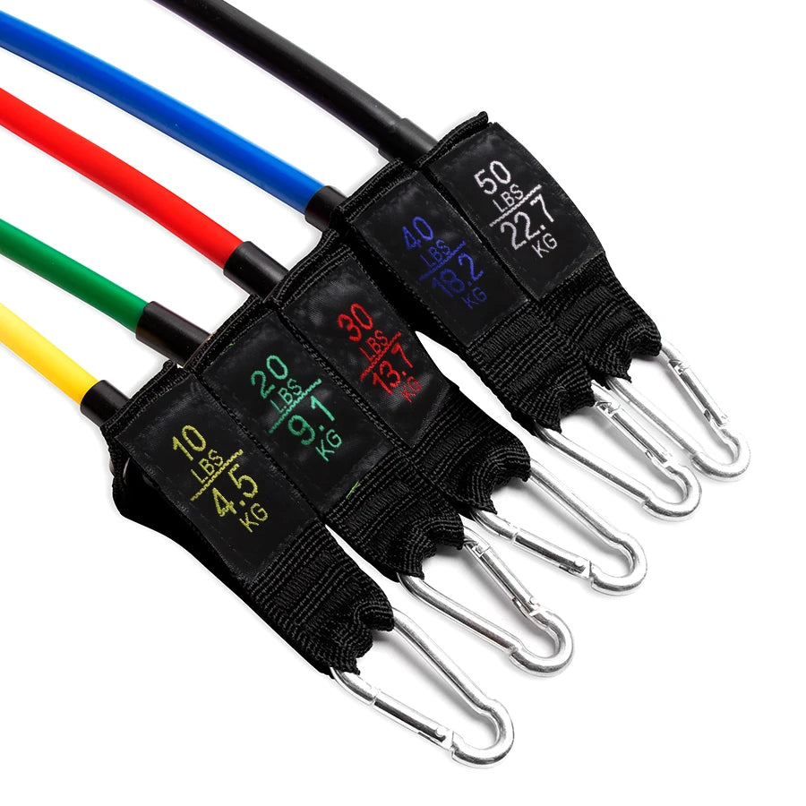 Fitness Resistance Tube Band Stretch Rubber band Pull Rope Exercise Training Expander Door Anchor Handle Ankle Strap Accessories