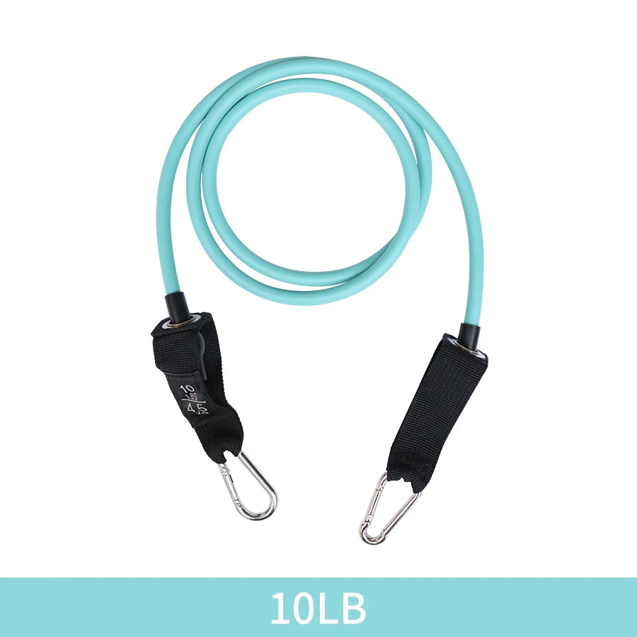 Fitness Resistance Tube Band Stretch Rubber band Pull Rope Exercise Training Expander Door Anchor Handle Ankle Strap Accessories