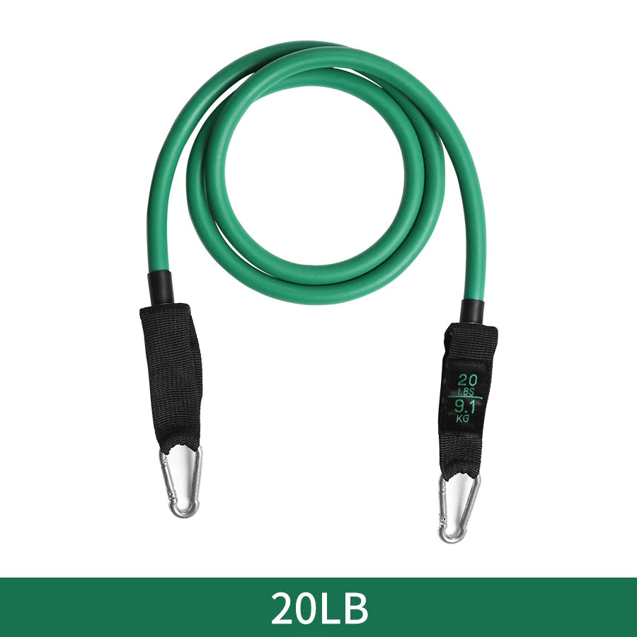 Fitness Resistance Tube Band Stretch Rubber band Pull Rope Exercise Training Expander Door Anchor Handle Ankle Strap Accessories