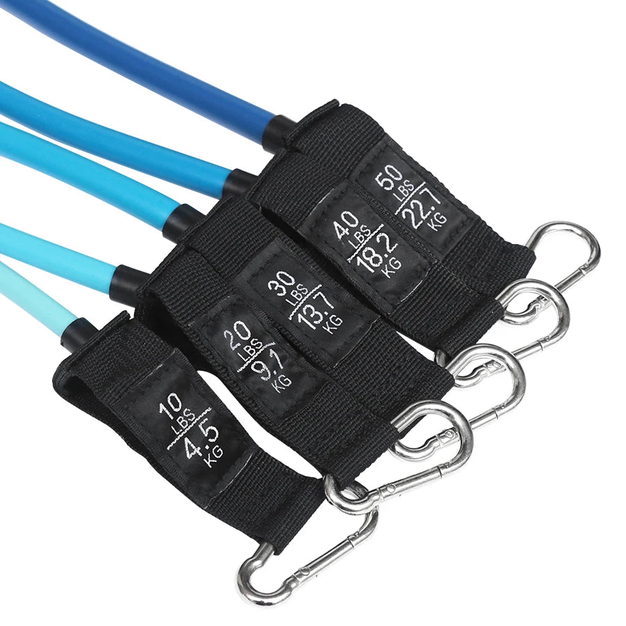 Fitness Resistance Tube Band Stretch Rubber band Pull Rope Exercise Training Expander Door Anchor Handle Ankle Strap Accessories