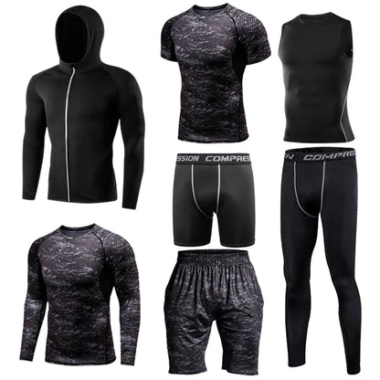 Men's Running Compression Tshirts Quick Dry Soccer Jersey Fitness Tight Sportswear Gym Sport Short Sleeve Shirt Breathable
