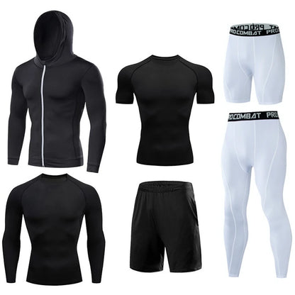 Men's Running Compression Tshirts Quick Dry Soccer Jersey Fitness Tight Sportswear Gym Sport Short Sleeve Shirt Breathable