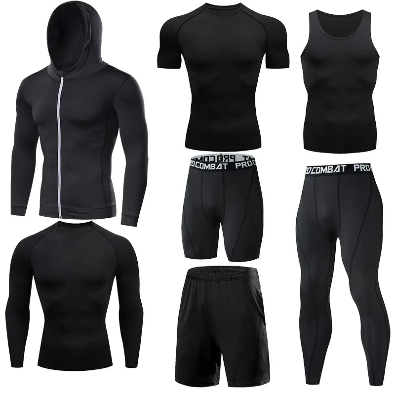 Men's Running Compression Tshirts Quick Dry Soccer Jersey Fitness Tight Sportswear Gym Sport Short Sleeve Shirt Breathable
