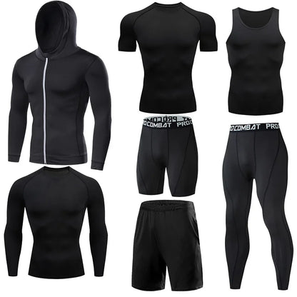 Men's Running Compression Tshirts Quick Dry Soccer Jersey Fitness Tight Sportswear Gym Sport Short Sleeve Shirt Breathable