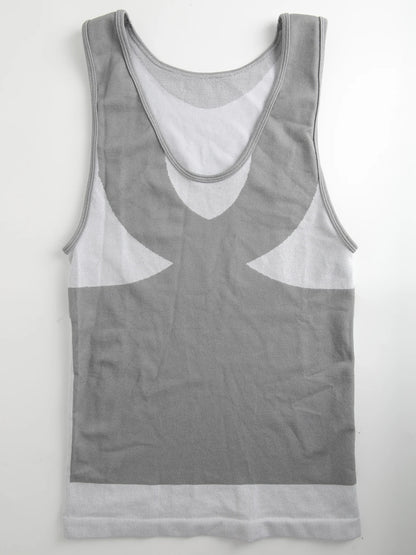 New Men's Shapewear Slimming Body Shaper Horizontal Stripe Compression Band Tummy Control T-Shirt Cross Elastic Workout Top