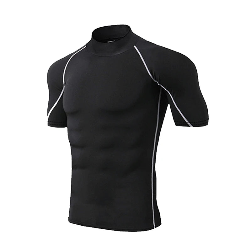 Compression T-Shirt Men Bodybuilding Sportswear Short Sleeve Quick Dry Workout Shirts Sport Tops Tee Gym Running T-shirt Men
