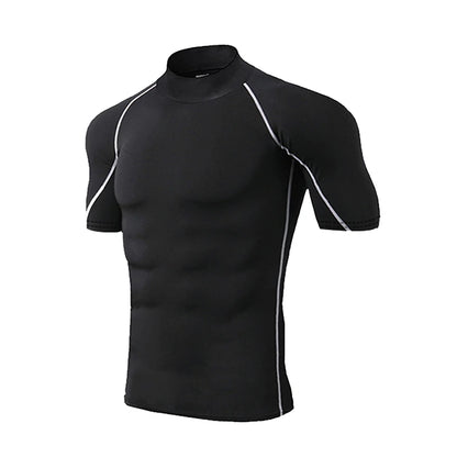 Compression T-Shirt Men Bodybuilding Sportswear Short Sleeve Quick Dry Workout Shirts Sport Tops Tee Gym Running T-shirt Men