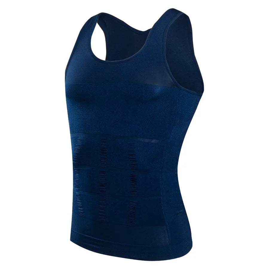 CXZD Men Compression Shirt Shapewear Slimming Body Shaper Vest Undershirt Weight Loss Tank Top Corset Vest Tummy Belly Control
