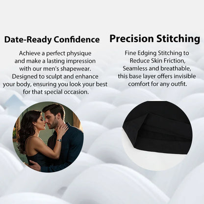 Men V Neck Compression Vest Slimming Body Shaper Abs Abdomen Workout Tank Top Sleeveless Shapewear Belly Control Shirt