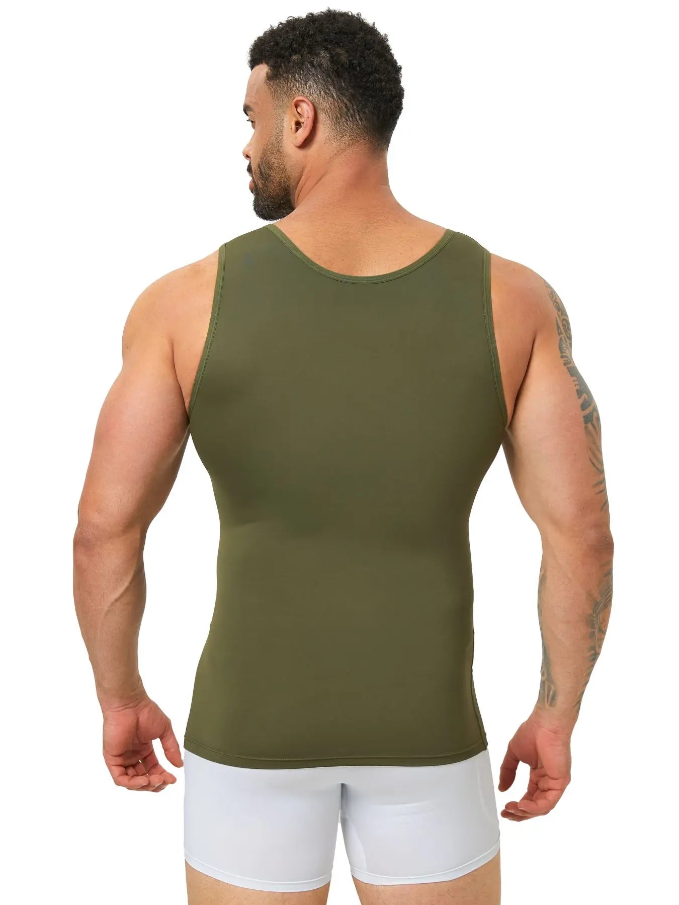Mens Shapewear Hide Gynecomastia Compression Tank Tops Men Body Shaper Tummy Control Slimming Undershirt