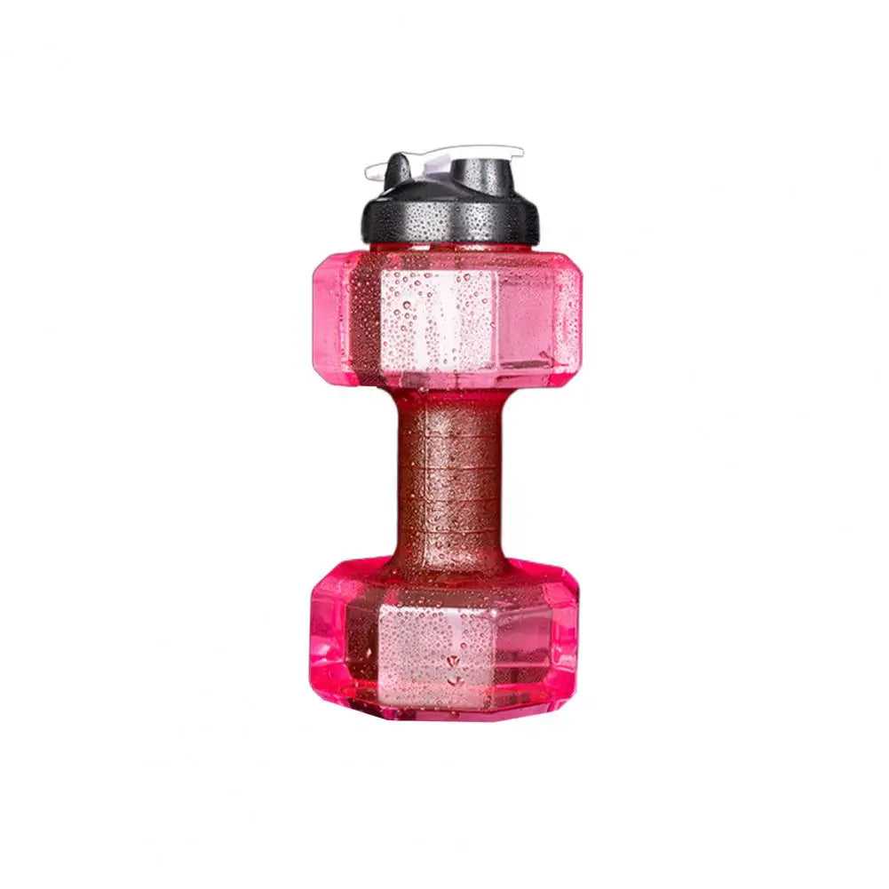 500/1500/2200/2600ML Dumbbell Water Bottle ET Dumbbell Shaped Kettle Arm Muscle Training Fitness Cycling Workout Water Bottle