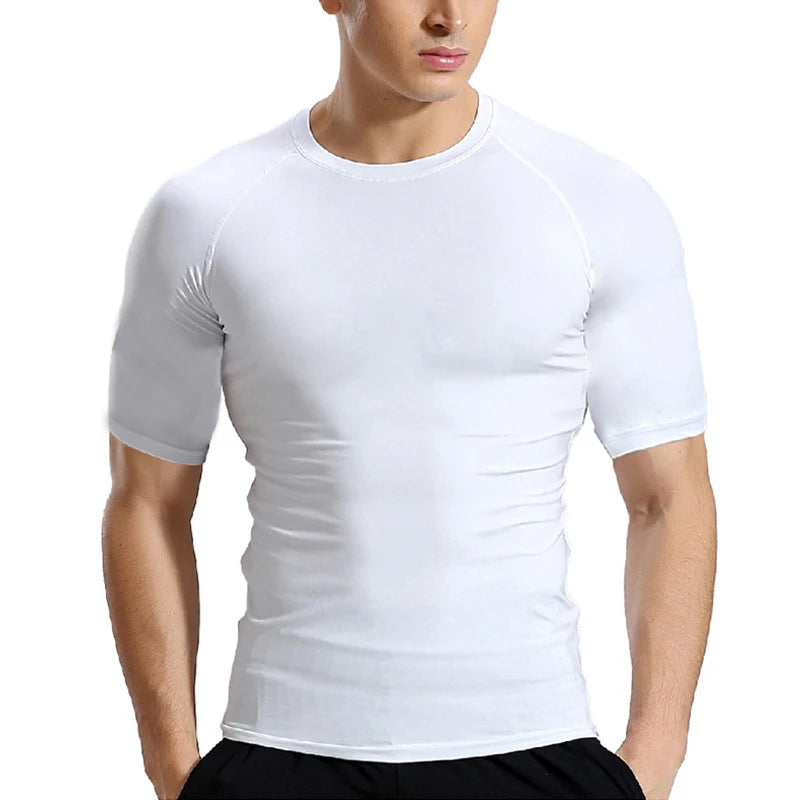 Sport T Shirt Men Quick Dry Short Sleeve Sport Tee Tops Gym Fitness Compression Shirt Training Running T-Shirt Men Rashgard