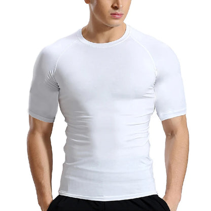 Sport T Shirt Men Quick Dry Short Sleeve Sport Tee Tops Gym Fitness Compression Shirt Training Running T-Shirt Men Rashgard