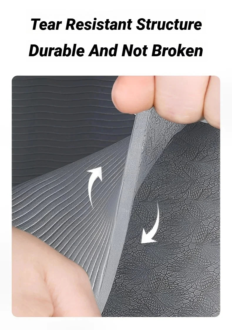 Foldable TPE Yoga Mat: Eco Friendly, Double Sided Non-slip, Folding Travel Fitness Mat for Yoga, Pilates & Floor Workouts