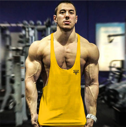 2024 New Bodybuilding Stringer Tank Top Men Fitness Clothing Gyms Shirt Brand Muscle vest Workout Cotton Regatas Masculino