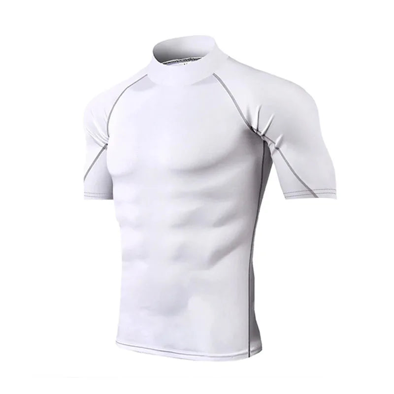 Compression T-Shirt Men Bodybuilding Sportswear Short Sleeve Quick Dry Workout Shirts Sport Tops Tee Gym Running T-shirt Men