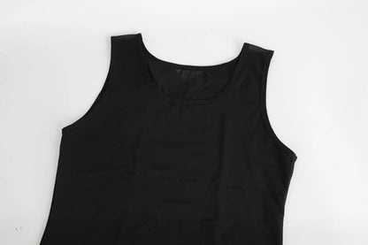 Compression Shirt for Men Slimming Undershirt Body Shaper Tank Top Gynomastica Sleeveless Shapewear Vest Mesh Cross Suit 3XL