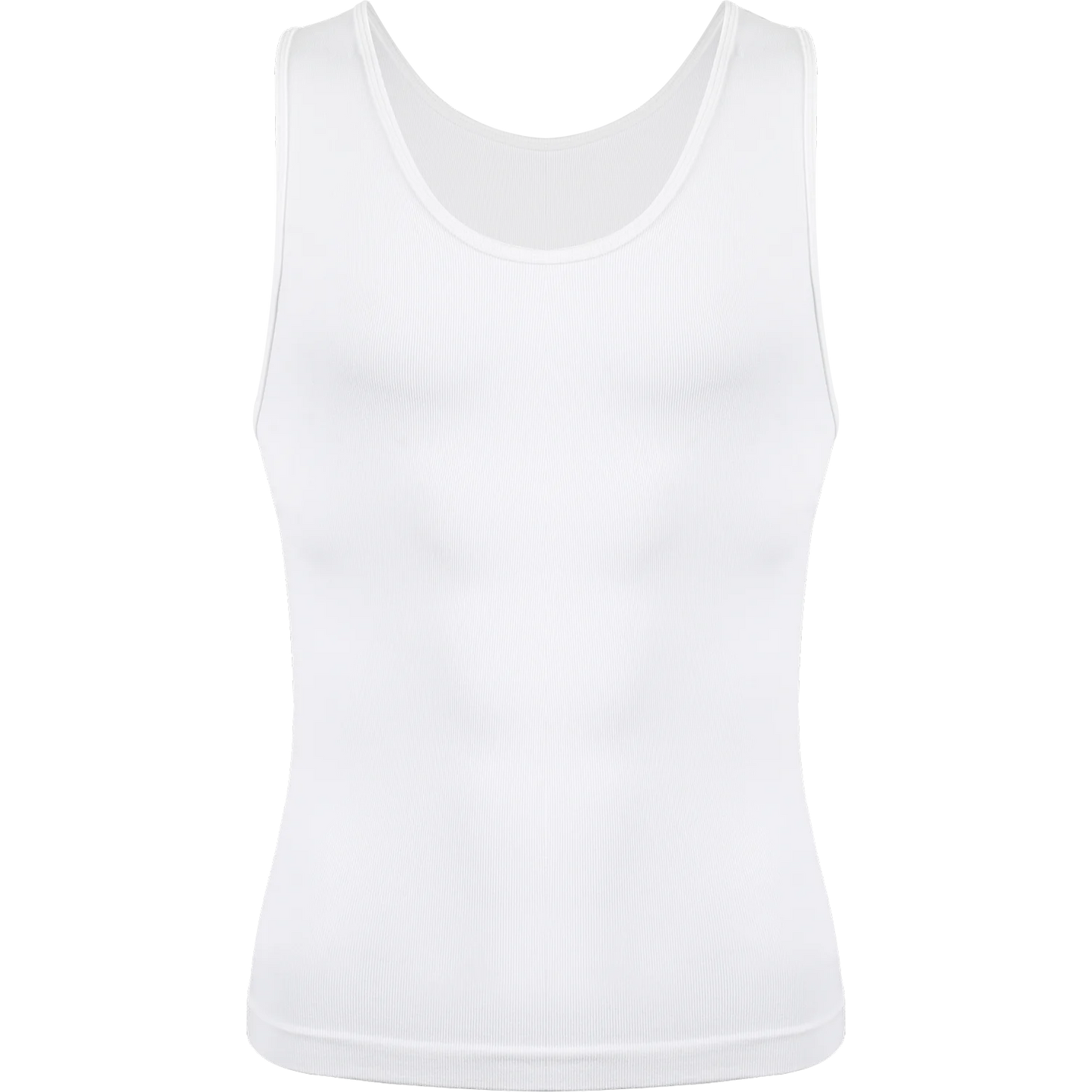 New Men's Shapewear Slimming Body Shaper Horizontal Stripe Compression Band Tummy Control T-Shirt Cross Elastic Workout Top