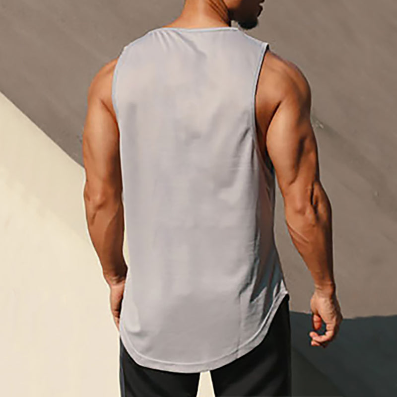 Summer Mesh Quick Dry Gym Fitness Tank Tops Men's Casual Moisture Wicking Bodybuilding Sleeveless Shirt Workout Muscle Vests