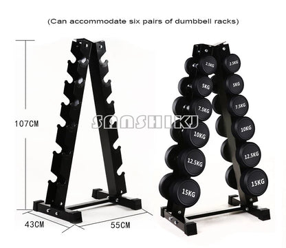 Round Rubber Coated Steel Dumbbell for Men and Women, Special Fitness Equipment, Classic, 5kg-20kg