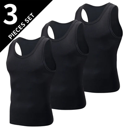 1/3 Piece Men's Four Seasons Basic Plus Size Sports And Leisure Vest Men's Fitness Running Basketball Bottoming Sleeveless Vest