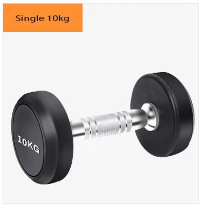 Round Rubber Coated Steel Dumbbell for Men and Women, Special Fitness Equipment, Classic, 5kg-20kg
