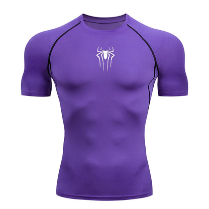 2024 Compression T Shirt Men Short Sleeve Sport Tees Fitness Running Sportsear Men Gym Elastic Quick Dry Jogging T-shirt Tops