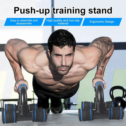 Sponge Grip U-Shaped Pushup Bars 1Pair - Home Gym Equipment | Anti-Slip, Muscle Training for Chest/Arms, Ideal for Body Building