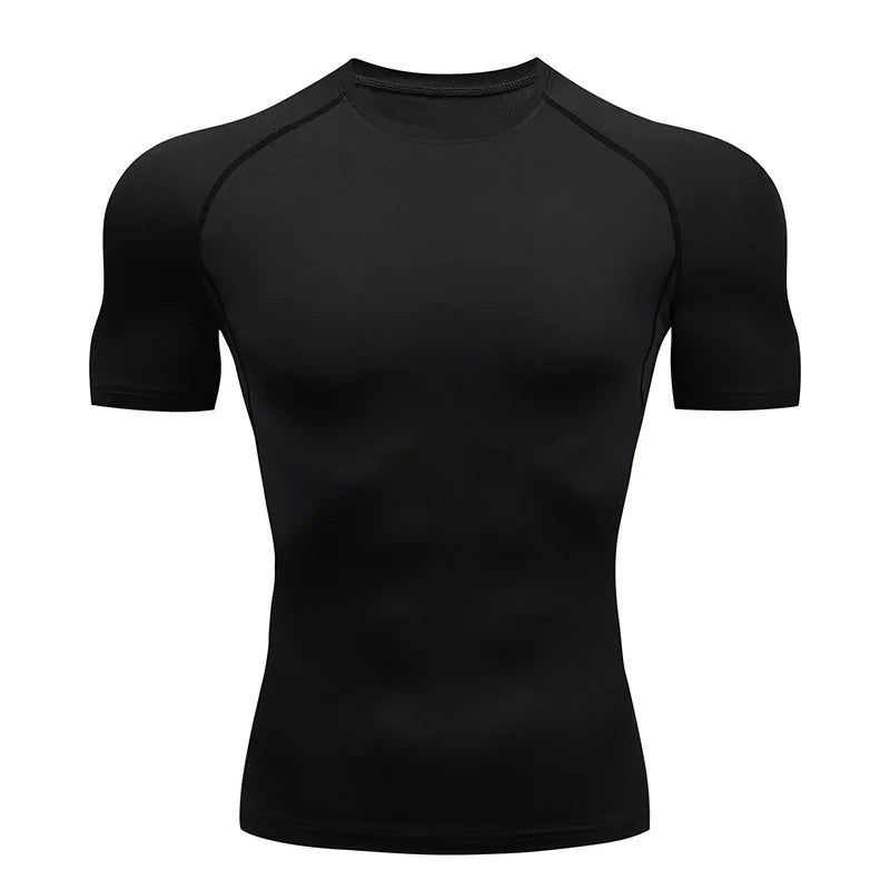 Sport T Shirt Men Quick Dry Short Sleeve Sport Tee Tops Gym Fitness Compression Shirt Training Running T-Shirt Men Rashgard