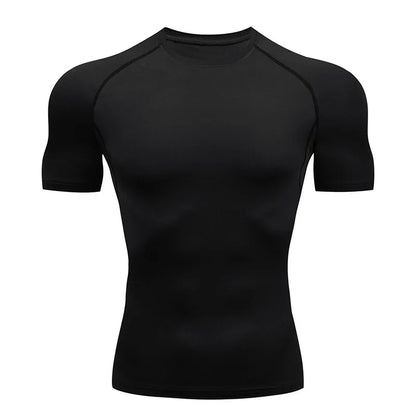 Sport T Shirt Men Quick Dry Short Sleeve Sport Tee Tops Gym Fitness Compression Shirt Training Running T-Shirt Men Rashgard
