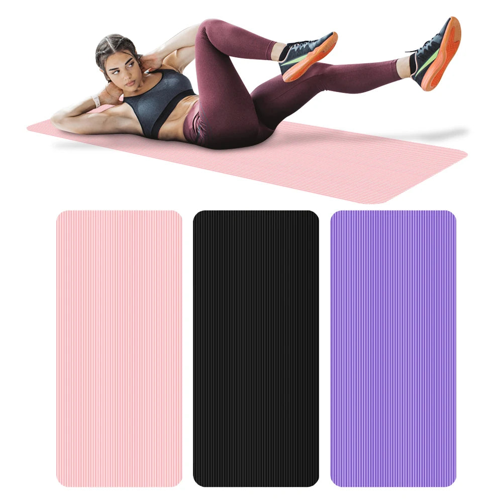Recently popular hot-seYoga Mat Non Slip Exercise Mat Thick Solid Color Fitness Mat Yoga Workout Mat Multi-Function for Home Gym