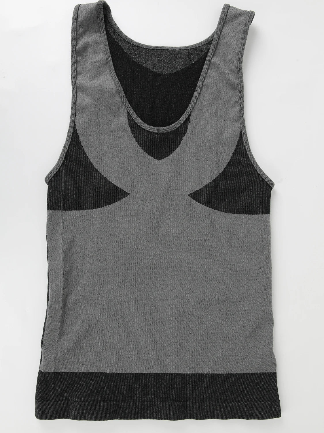 New Men's Shapewear Slimming Body Shaper Horizontal Stripe Compression Band Tummy Control T-Shirt Cross Elastic Workout Top