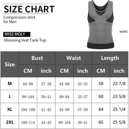 New Men's Shapewear Slimming Body Shaper Horizontal Stripe Compression Band Tummy Control T-Shirt Cross Elastic Workout Top