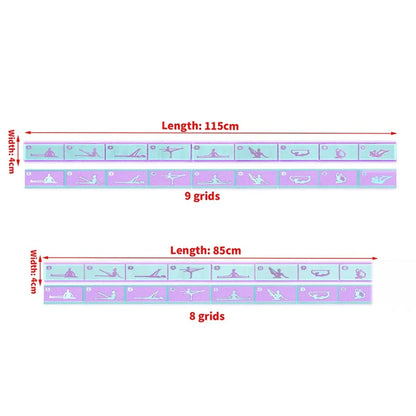 Elastic Yoga Resistance Band Pilates Dance Stretching Belt Fitness Sport Exercise Pull Strap Belt Beginner Multi-Functional Band