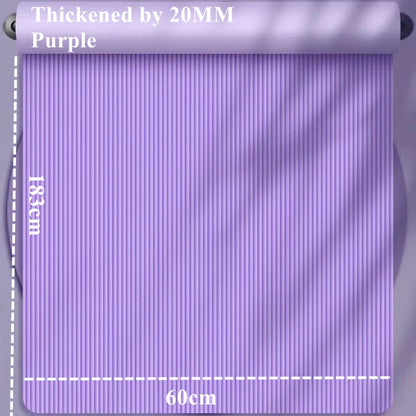 20MM 183×60cmThick Yoga Mats Anti-slip Sport Fitness Mat Blanket for Exercise Yoga and Pilates Gymnastics Mat Fitness Equipment