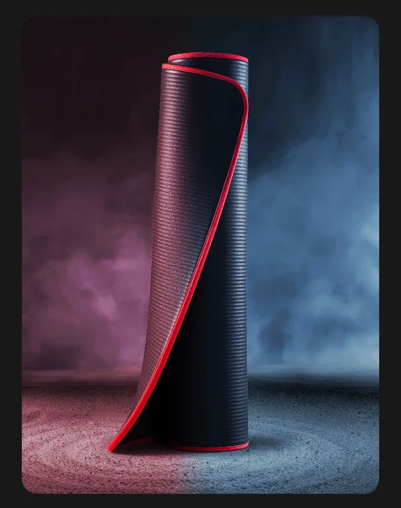 10MM Extra Thick 183cmX61cm Yoga Mats NRB Non-slip Exercise Mat Fitness Tasteless Pilates Workout Gym Mats With Bandage