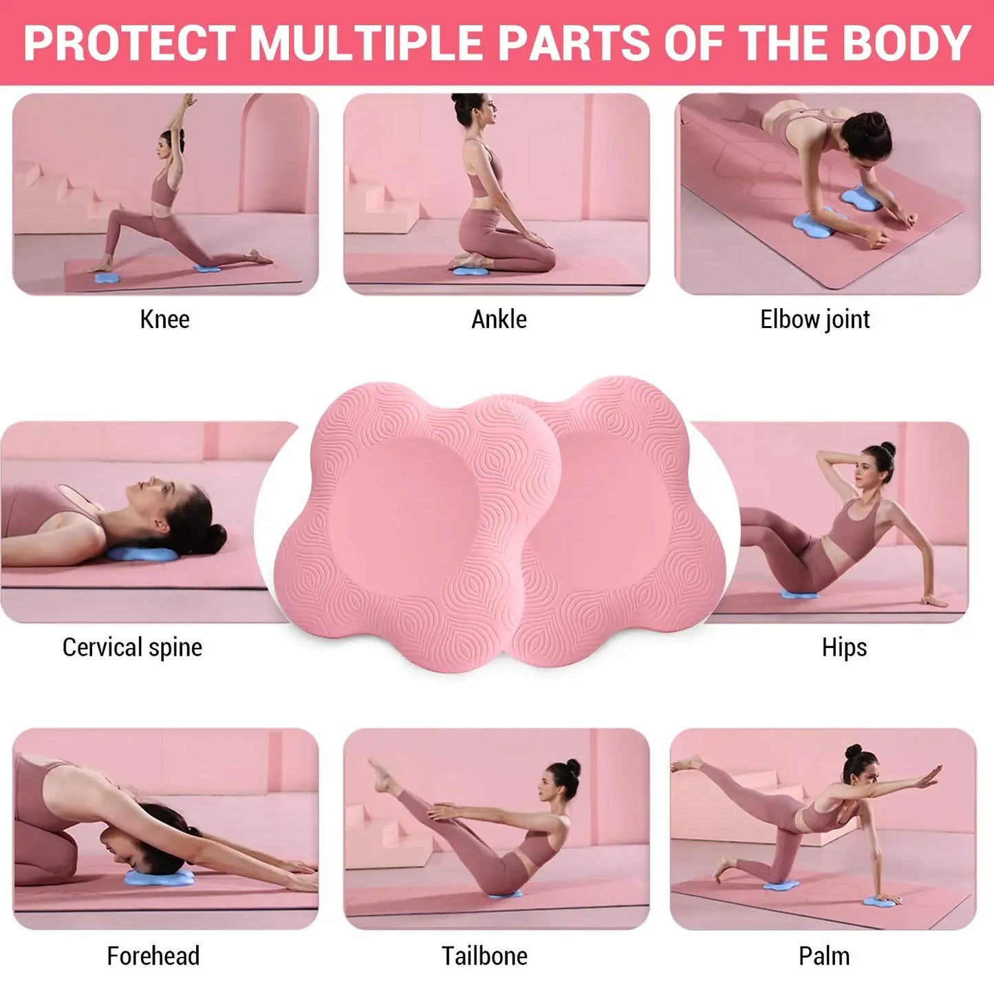 Yoga Kneeling Mat Thickened Shock Absorption Support Mat Knee Pad Portable Elbow Pad Yoga Mat Exercise Fitness Yoga Accessories