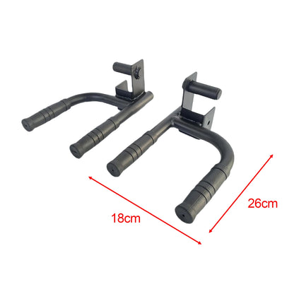 2 Pieces Dip Bar Barbell Rack Holders Easy to Install Chest Training Pull up Push Up Grip Handles Heavy Duty Gym Sports