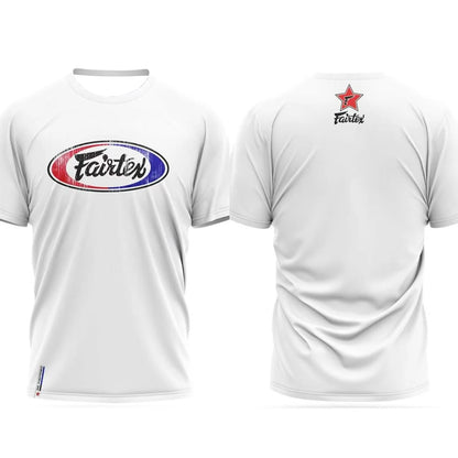 New Summer Quick-Dry Mens T shirt Fighting Suit Fairtex Printed Sports Comfortable and Breathable Loose Short Sleeve Womens Tops