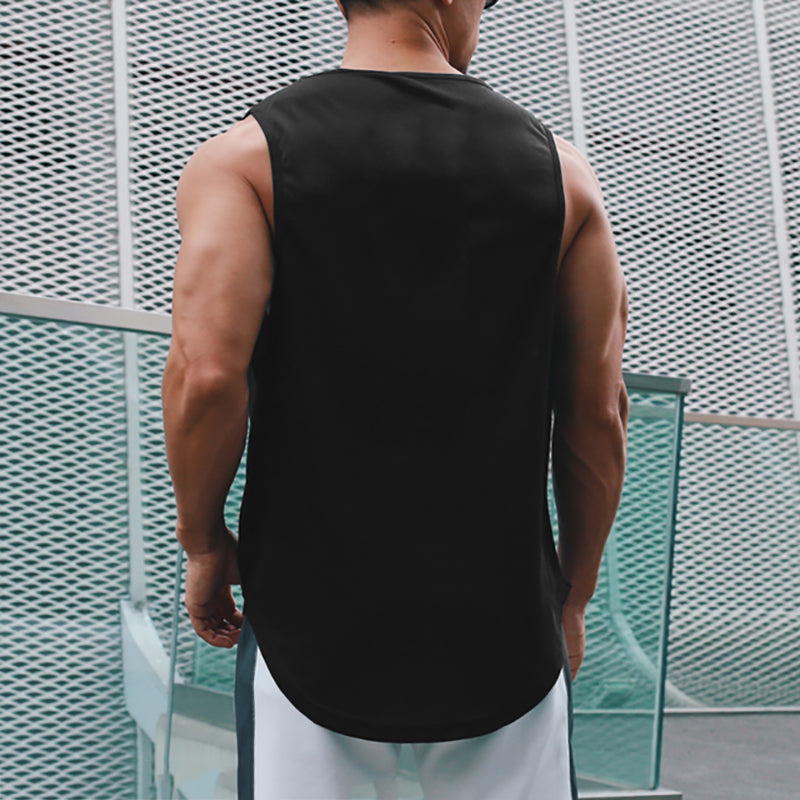 Summer Mesh Quick Dry Gym Fitness Tank Tops Men's Casual Moisture Wicking Bodybuilding Sleeveless Shirt Workout Muscle Vests