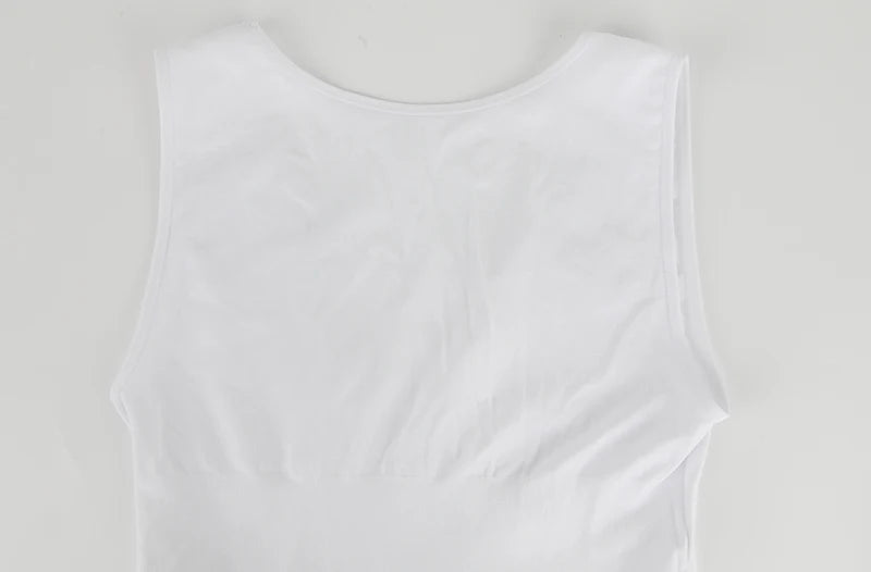 Mens Tummy Control Shapers Compression Shirt Slimming Undershirt Body Shaper Tank Tops gynomastica Sleeveless Shapewear Vest