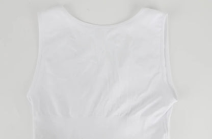 Mens Tummy Control Shapers Compression Shirt Slimming Undershirt Body Shaper Tank Tops gynomastica Sleeveless Shapewear Vest