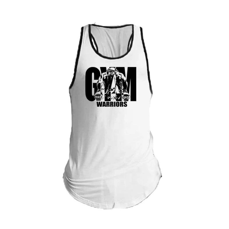 Gym Bodybuilding Workout Muscle Tank Tops Summer Cool Cotton Breathable Sleeveless T-Shirts Mens Fitness Running Sport Singlets