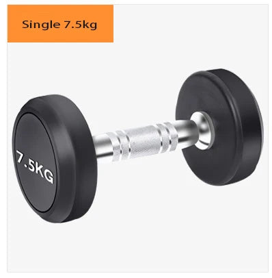 Round Rubber Coated Steel Dumbbell for Men and Women, Special Fitness Equipment, Classic, 5kg-20kg