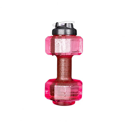 500/1500/2200/2600ML Dumbbell Water Bottle ET Dumbbell Shaped Kettle Arm Muscle Training Fitness Cycling Workout Water Bottle